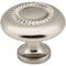 Elements 1-1/4" Diameter Satin Nickel Rope Detailed Cypress Cabinet Mushroom Knob Z118-SN - alternate 1